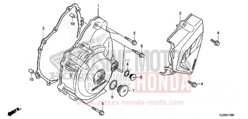 PANNEAU CARTER-MOTEUR G. CRF250RLAH de 2017